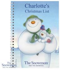 Personalised The Snowman & The Snowdog A5 Notebook